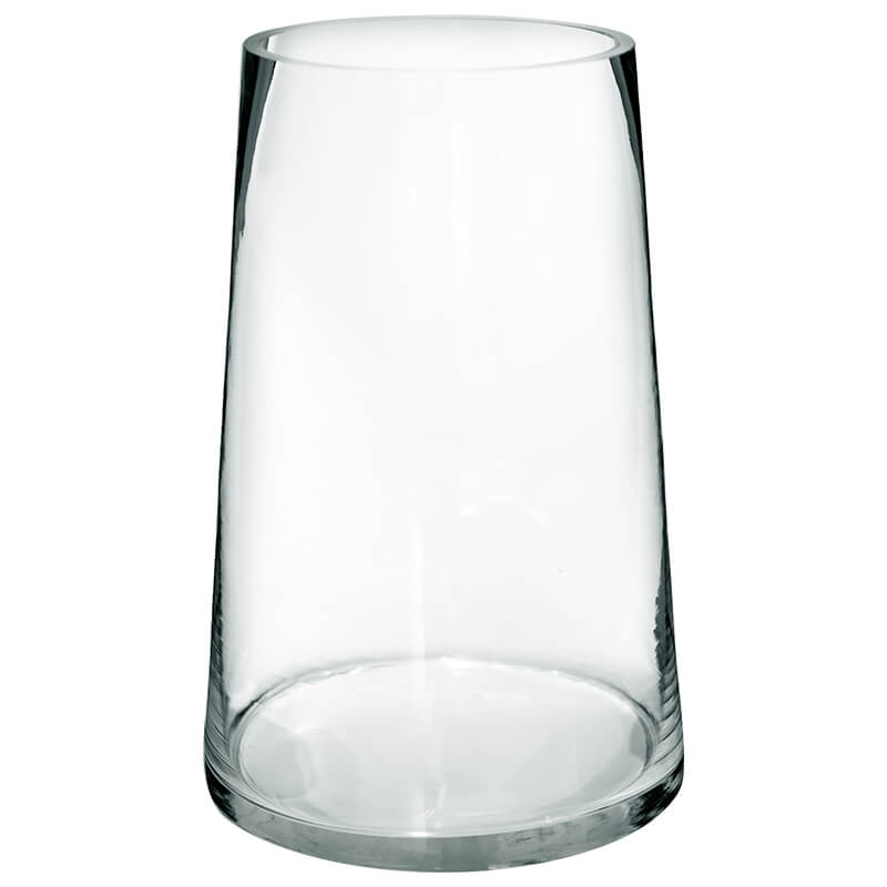 Clear Cone Vase 30X20Cm (Top 15Cm