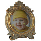Noel Gold Leaf Round Frame 12X10C - Image 2