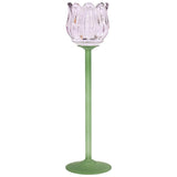 Purple Tulip Candle Holder 27Cm   - Image 2