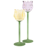 Purple Tulip Candle Holder 27Cm   - Image 3
