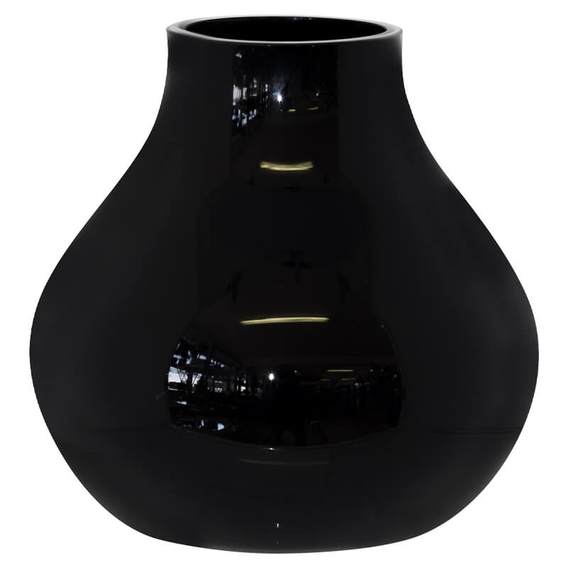 Reese Black Oenochoe Vase 15Cm   