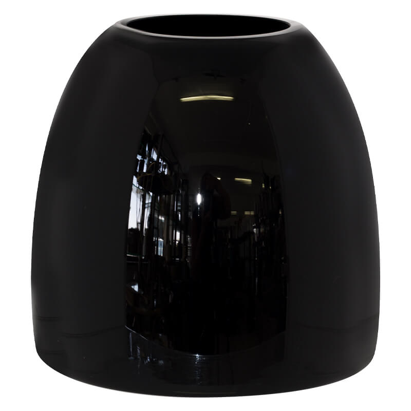 Reese Black Squat Vase 15Cm      