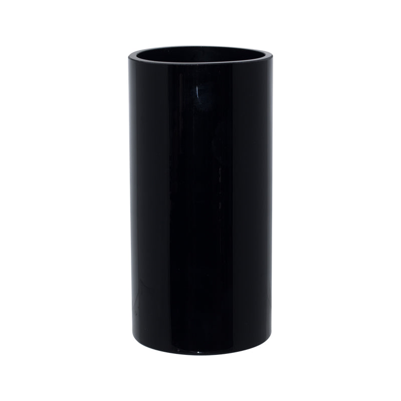 Black Cylinder Vase 20X10Cm      