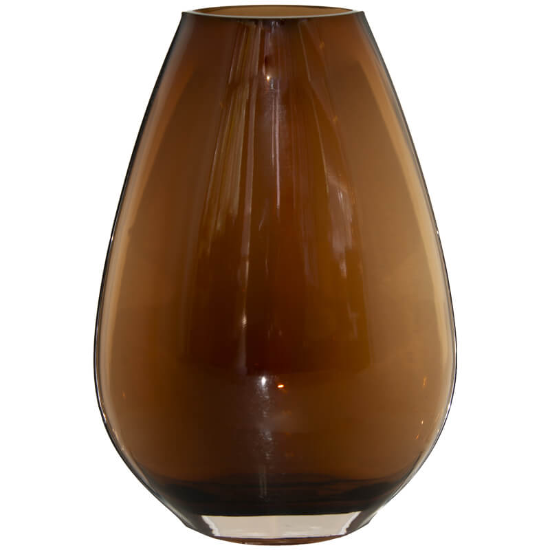 Dark Amber Vase 25Cm