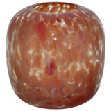 Coral Art Glass Vase 19Cm        