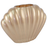 Shell Vase 17Cm Metalic Bronze   