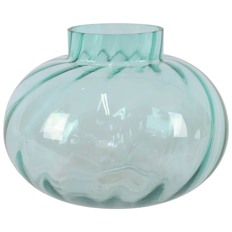Aqua Marine Optic Vase 18X25Cm   