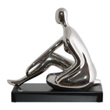 Silver Figurine Sitting 30X32Cm   - Image 2