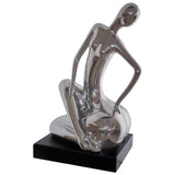 Silver Figurine Sitting 38X21X19C - Image 2