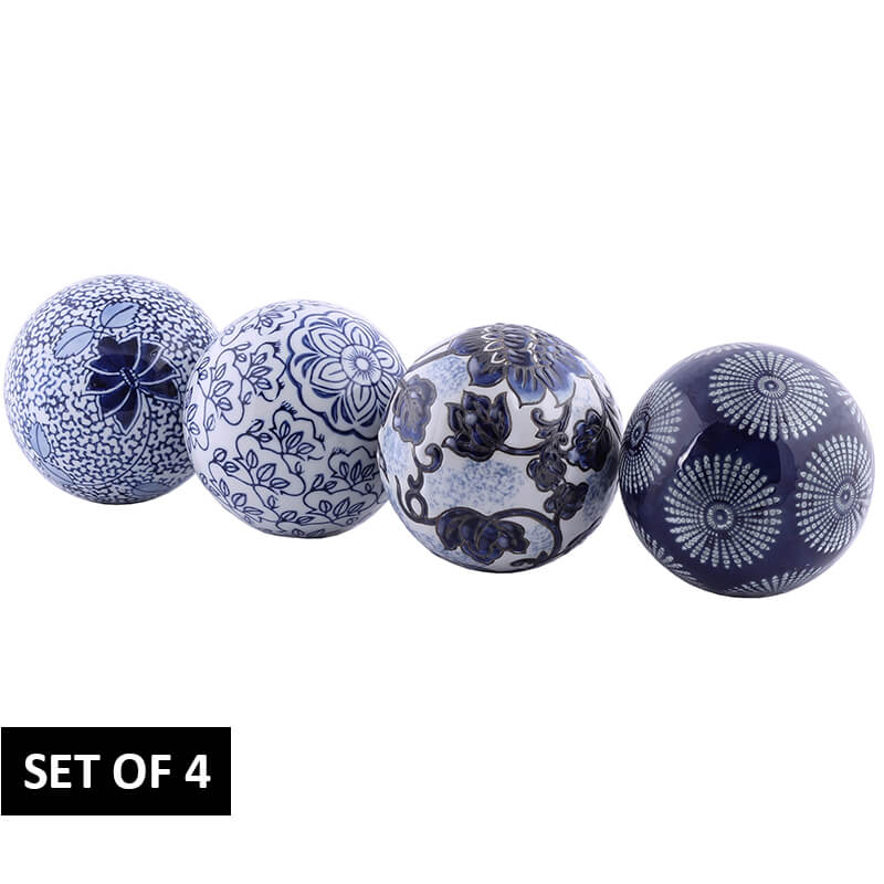 Corfu Decor Ball 10Cm Set/4      
