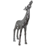 Silver Giraffe Looking Up 28Cm    - Image 2