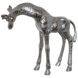 Silver Giraffe Looking Down 19Cm  - Image 2