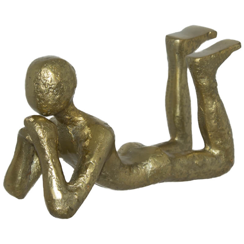Gold Thinking Figurine 20X9X11Cm 
