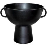 Black Ftd Bowl/Handle 34X29X26Cm