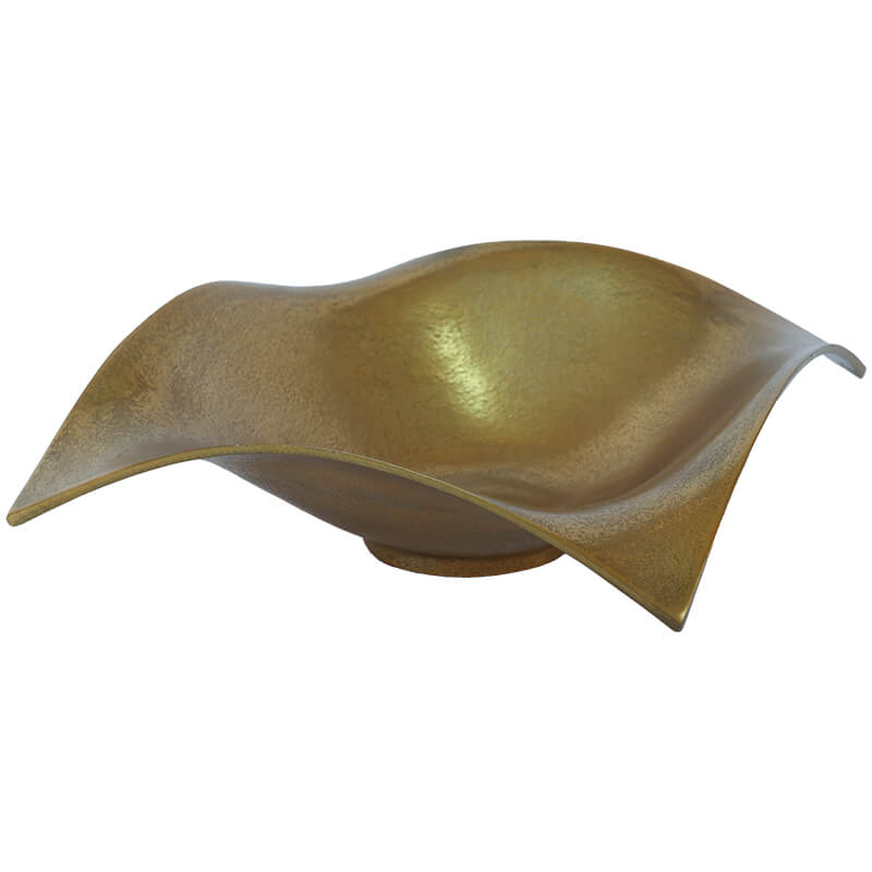 Bowl Rough Gold 30X30X10Cm       