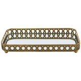 Subali Tray 41X24X6Cm Mirror Top 