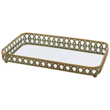 Subali Tray 41X24X6Cm Mirror Top  - Image 2