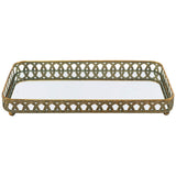 Subali Tray 36X19X6Cm Mirror Top 