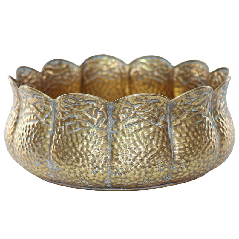 Tulip Gold Pot 39X16Cm           