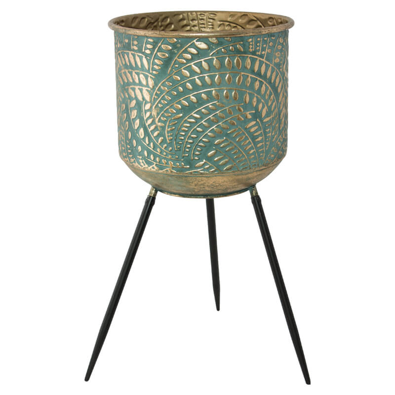 Green/Gold Tripod Small 51Cm     