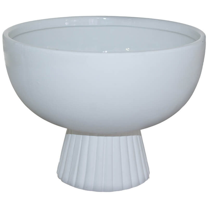 Decor White Ftd Bowl 18Cm        