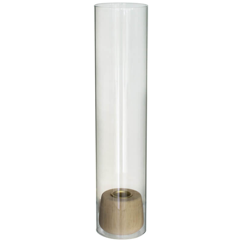 Tager Wood & Glass C/Holder 30X7C