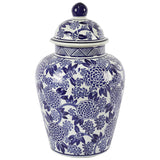 Blue Floral Ginger Jar 35X21Cm   