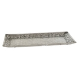 Moroccan Rect Plate Silver 40X20C