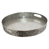 Moroccan Silver Collar Tray 40 D  - Image 2