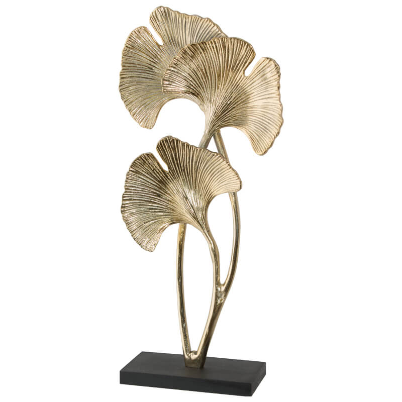 Ginko Leaf Twig Sculpture 55Cm   