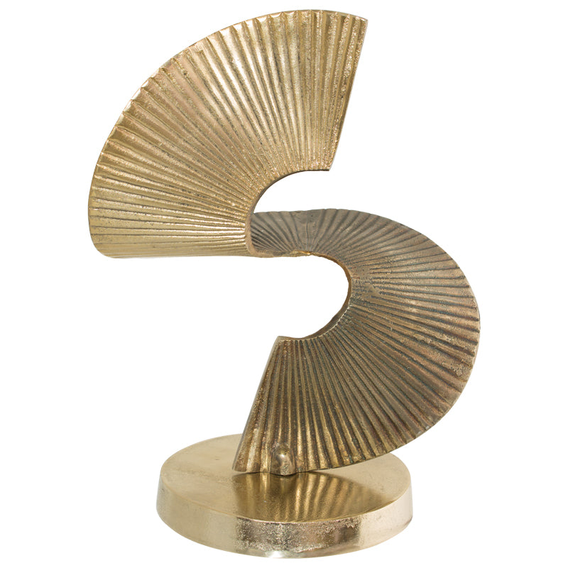 Fan Wavy Sculpture 28X22X38Cm    