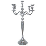 Silver 5Arm Candelabra 70Cm      