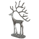 Deer Sculpture Med 21X31Cm Silver - Image 2