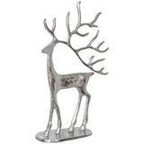 Deer Sculpture Lrg 26X39Cm Silver - Image 2