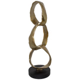 Alu Oval Cil Circles Sculpture 48