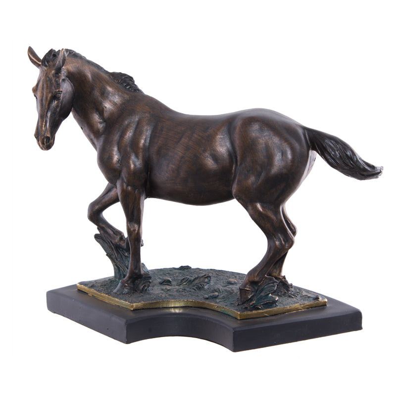 Horse On Plinth 41Cm             