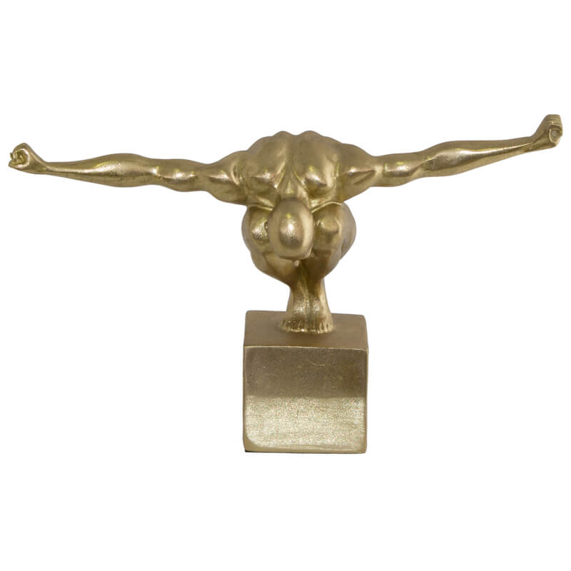 Sportman On Plinth 32X13X21Cm    