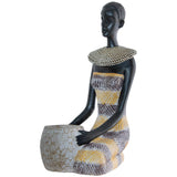 Ndebele Lady Kneeling 21Cm       