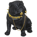 Bull Dog With Gold Chain 27Cm     - Image 2