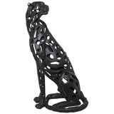 Black Sitting Cheetah Sculpture58