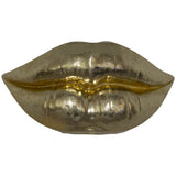 Deco Lips Gold 16X9X6Cm          
