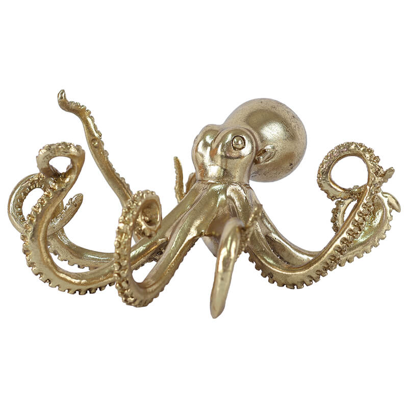 Gold Octopus 30X26X16Cm          