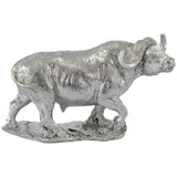 Buffalo On Plinth 19X7X11Cm      