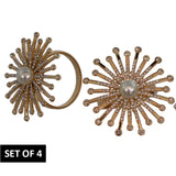 Gold Pearl Napkin Ring S/4 Gb     - Image 2