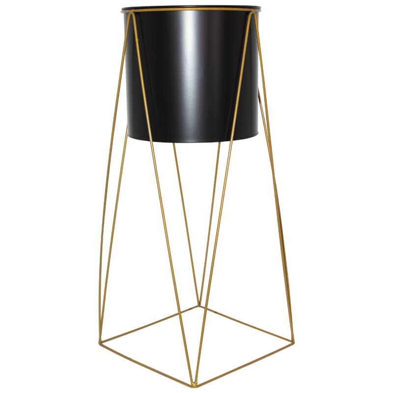 Juxton Black Plant Stand 70Cm    
