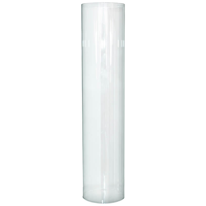 Glass Sleeve For Candles 38X8Cm  