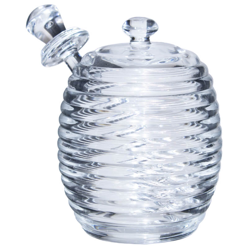 Lined Honey Pot With Lid 236Ml   