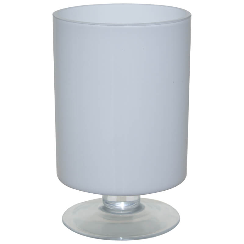 Huta White Ftd Vase 20Cm         