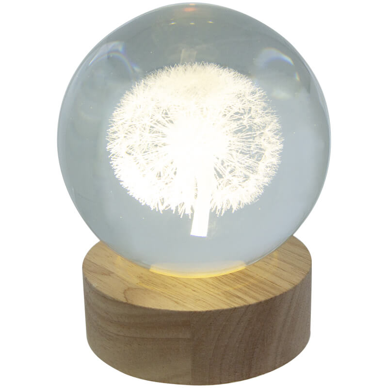 Led Ball Decor On Stand 10X10Cm  
