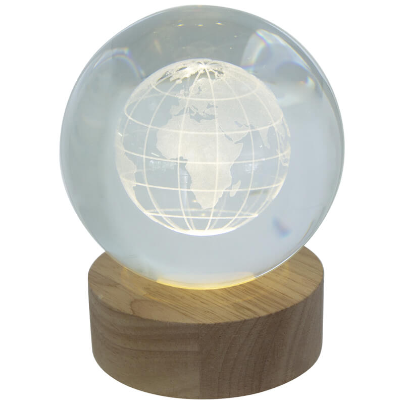 Led Ball Decor On Stand 10X10Cm  